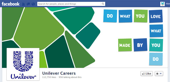 unilever facebook career page cover image