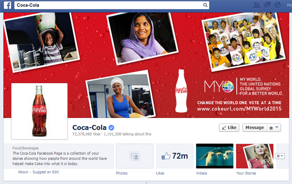 coca-cola consistent naming across social media