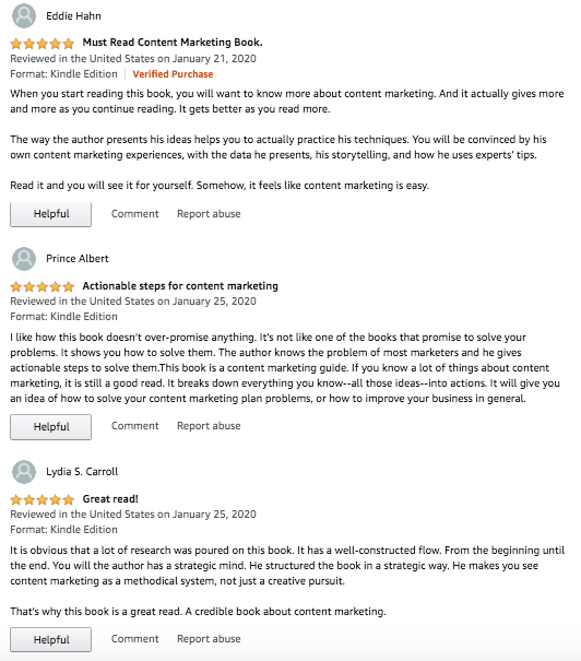 Amazon Review Template