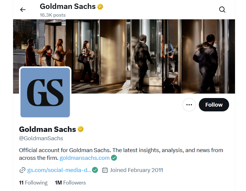 Goldman Sachs- X Banner 