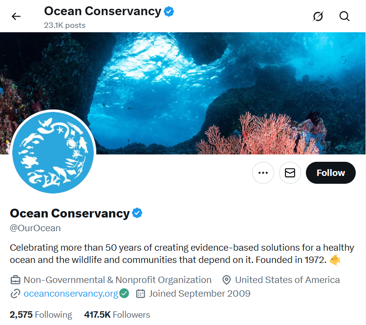 Ocean Conservancy- X Banner 