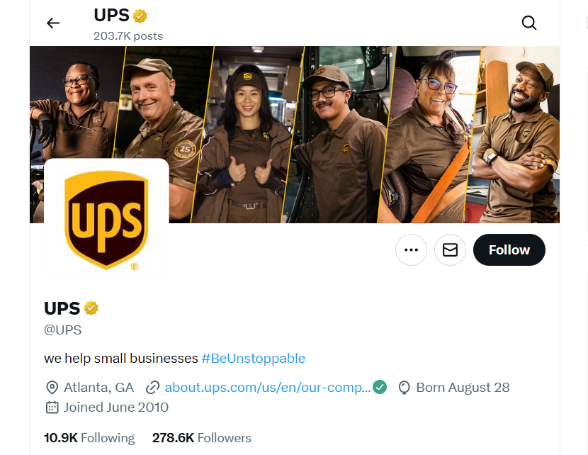 UPS- X Banner 