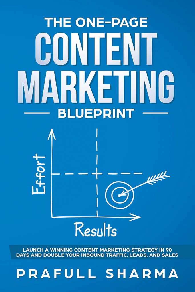 The One-Page Content Marketing Blueprint by Prafull Sharma book cover