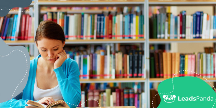 Ultimate List of Marketing Books blog header image by LeadsPanda